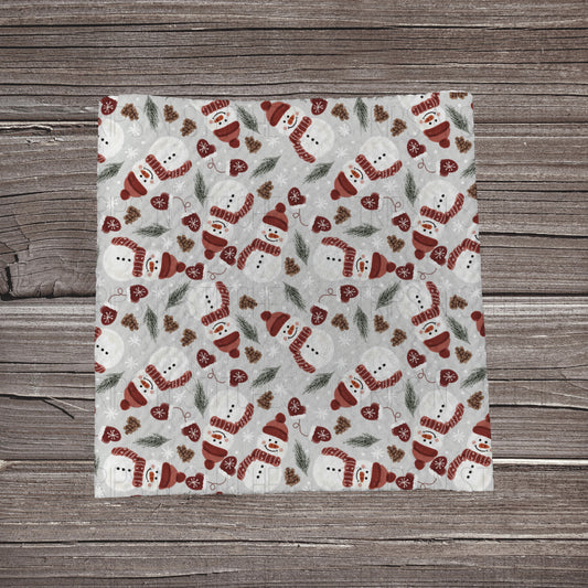 Cozy Snowman Scatter | Bullet Fabric Strip | Bow Making | Scrunchie | Headwraps