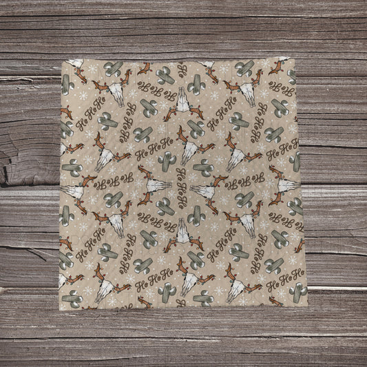 Christmas Cow Skulls | Bullet Fabric Strip | Bow Making | Scrunchie | Headwraps