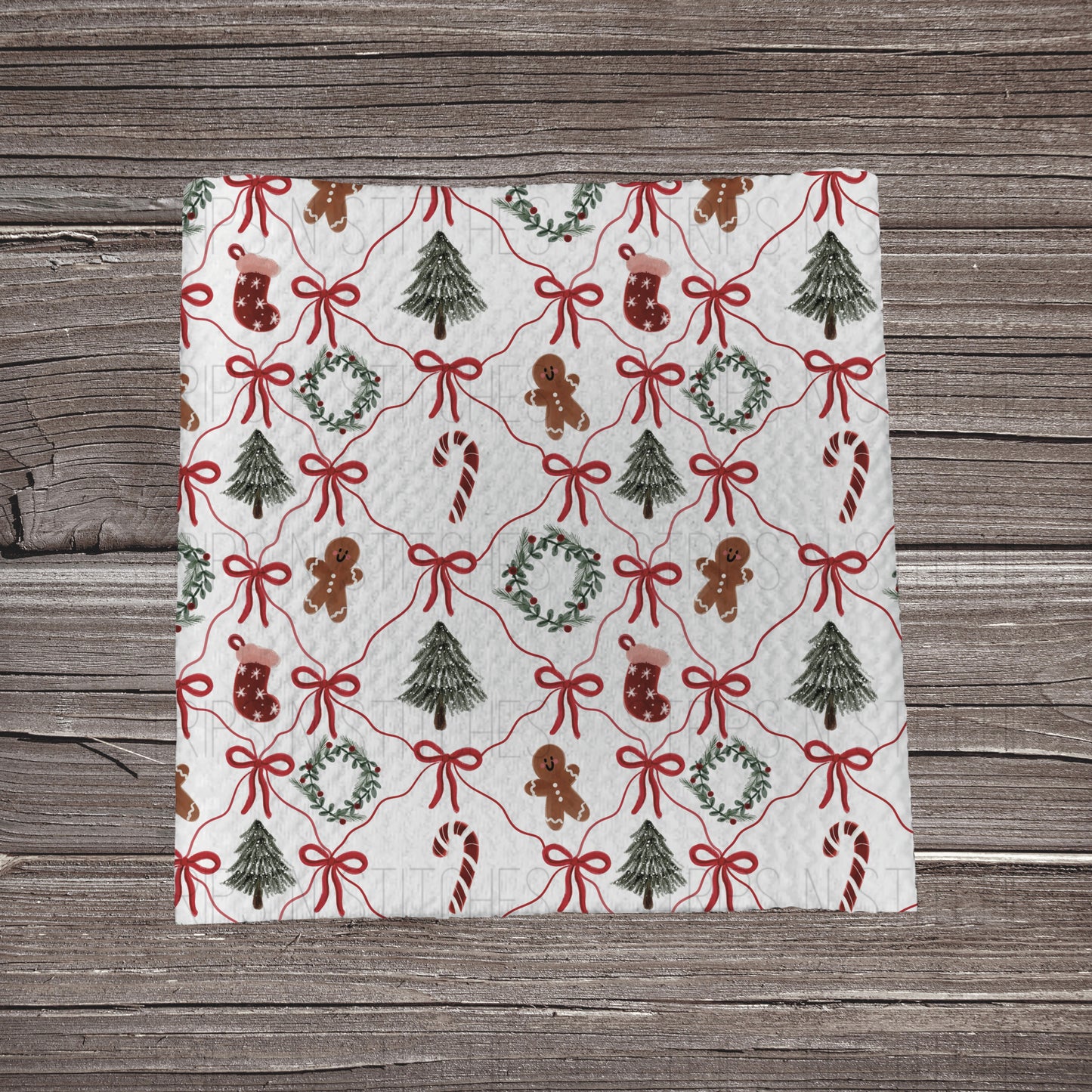 Watercolor Christmas Bows | Bullet Fabric Strip | Bow Making | Scrunchie | Headwraps