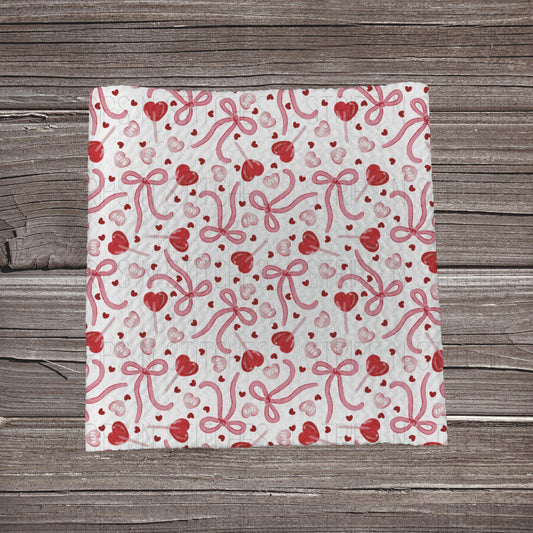 Valentine Lollipops | Bullet Fabric Strip | Bow Making | Scrunchie | Headwraps