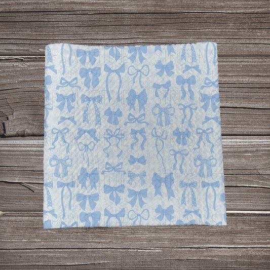 Blue Bows Scatter  | Bullet Fabric Strip | Bow Making | Scrunchie | Headwraps