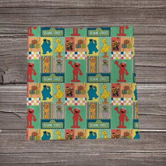 Sesame Street Patchwork | Bullet Fabric Strip | Bow Making | Scrunchie | Headwraps