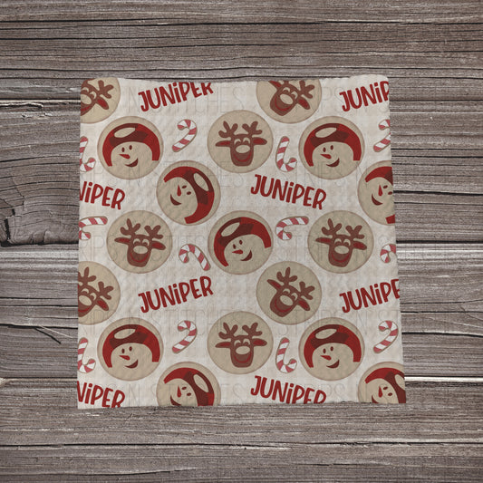 Christmas Cookies CUSTOM NAME | Bullet Fabric Strip | Bow Making | Scrunchie | Headwraps