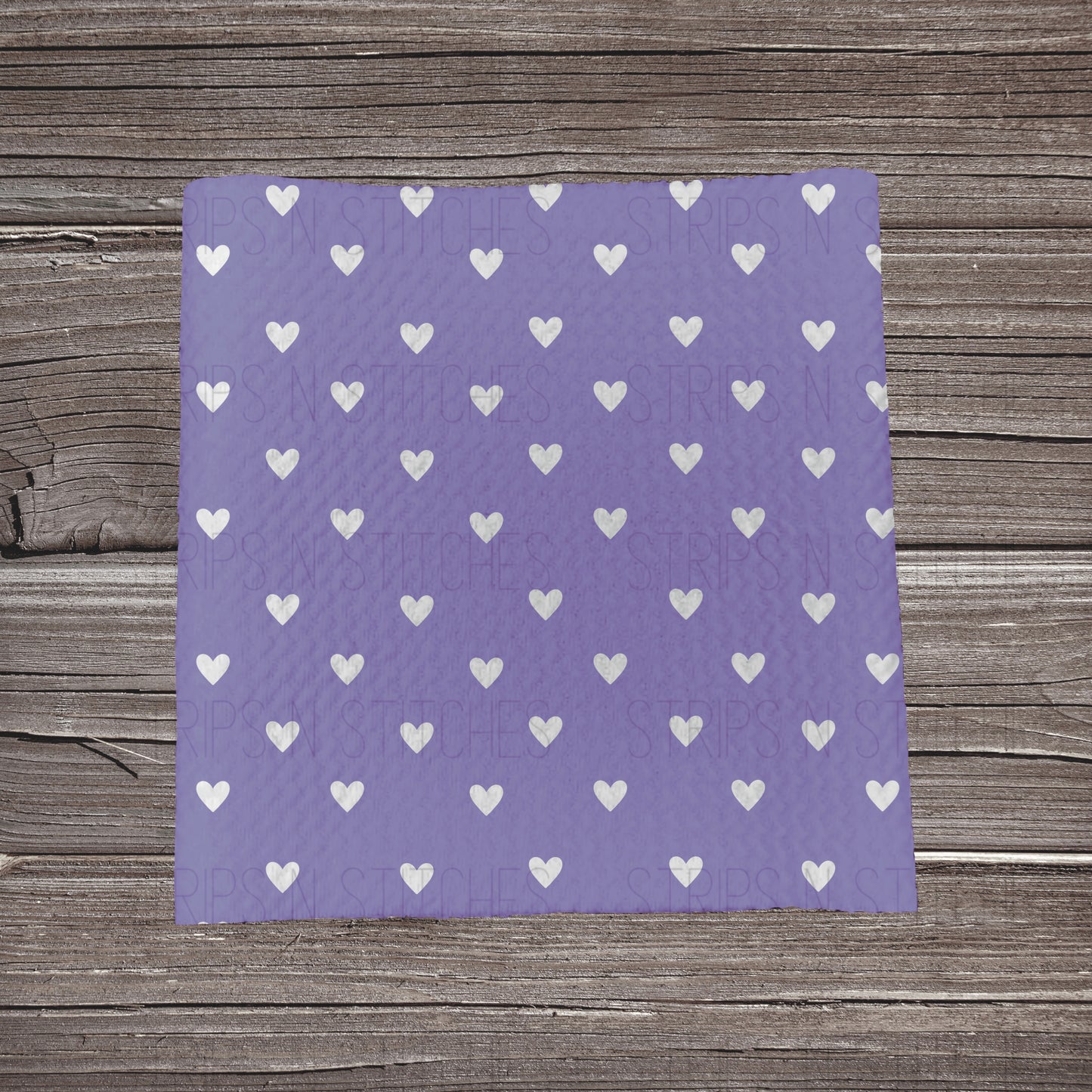 Dainty Heart Scatter- Purple | Bullet Fabric Strip | Bow Making | Scrunchie | Headwraps
