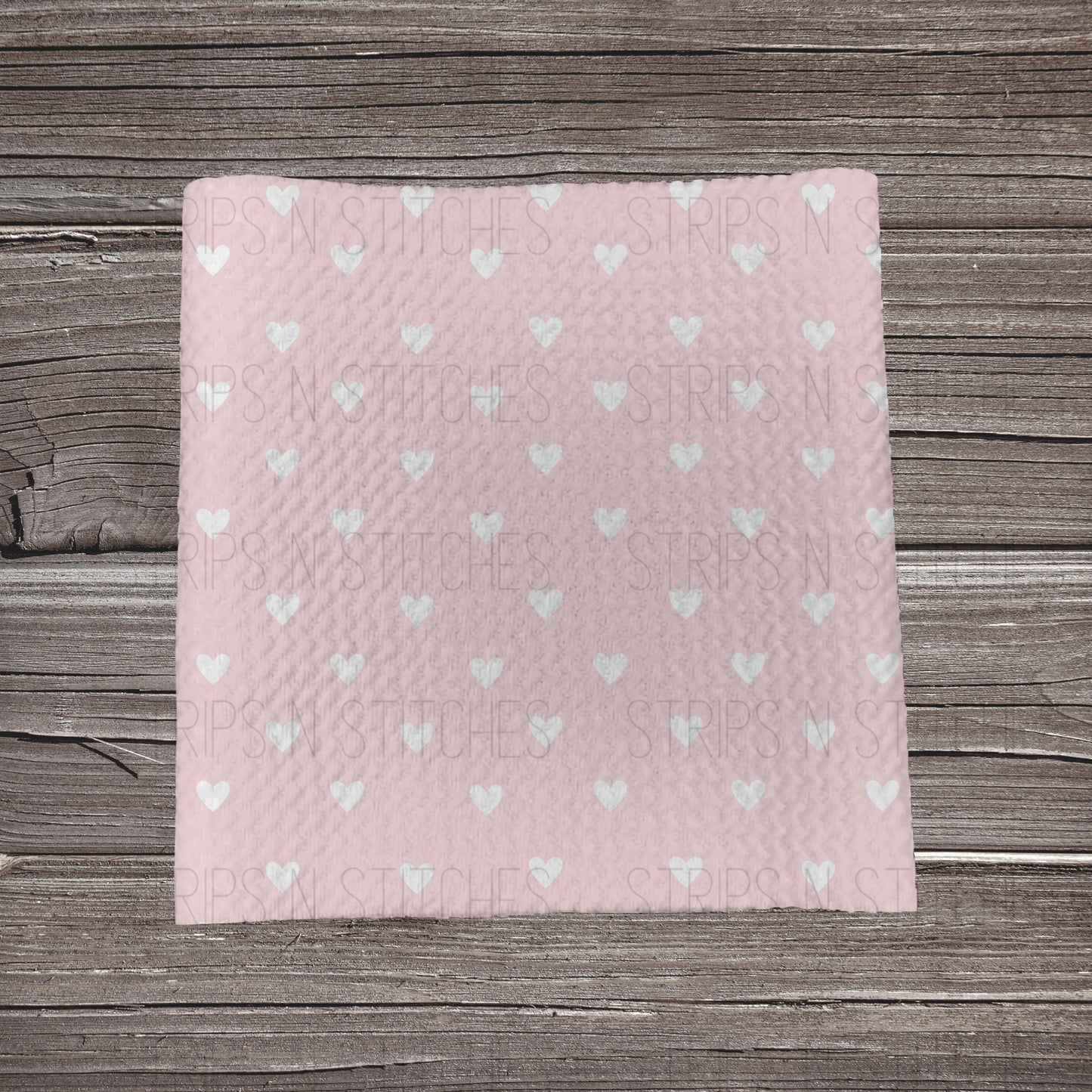 Dainty Heart Scatter- Pale Pink | Bullet Fabric Strip | Bow Making | Scrunchie | Headwraps