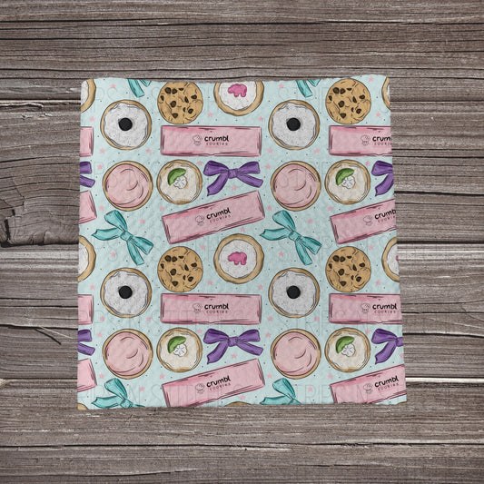 Cookie Crumbles- Mint | Bullet Fabric Strip | Bow Making | Scrunchie | Headwraps