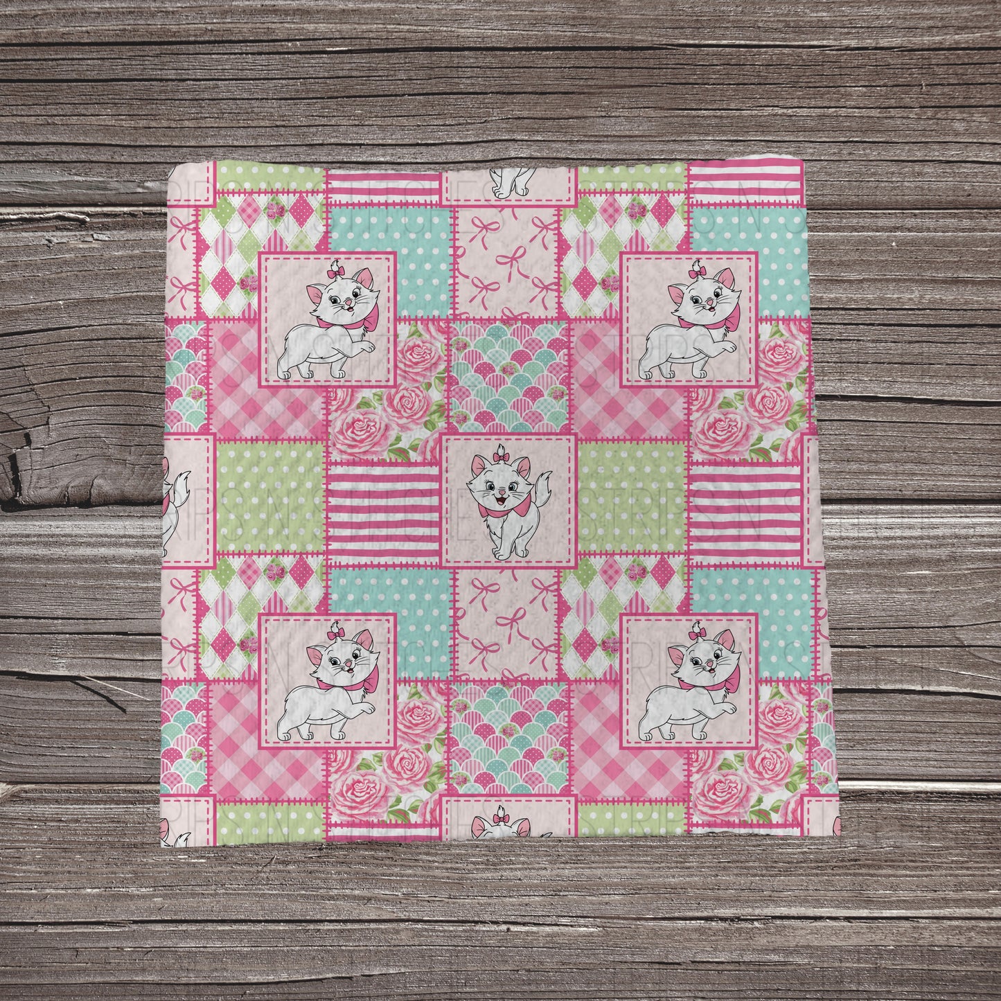 Marie Patchwork | Bullet Fabric Strip | Bow Making | Scrunchie | Headwraps