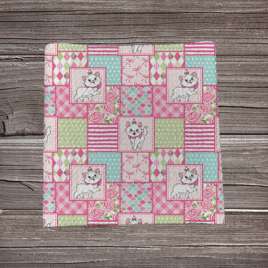 Marie Patchwork | Bullet Fabric Strip | Bow Making | Scrunchie | Headwraps