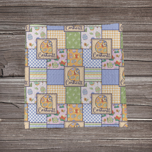 Easter Carhartt Patchwork | Bullet Fabric Strip | Bow Making | Scrunchie | Headwraps