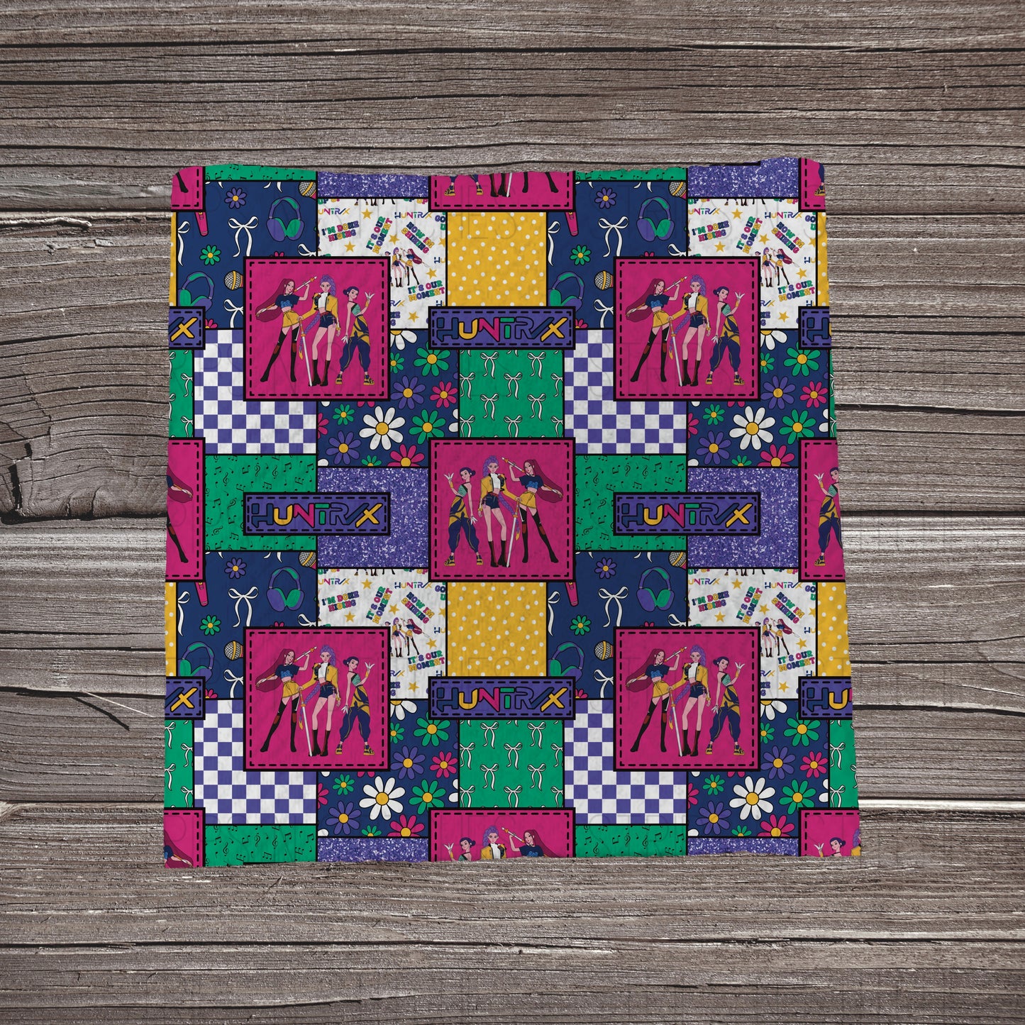 K-Pop Patchwork | Bullet Fabric Strip | Bow Making | Scrunchie | Headwraps