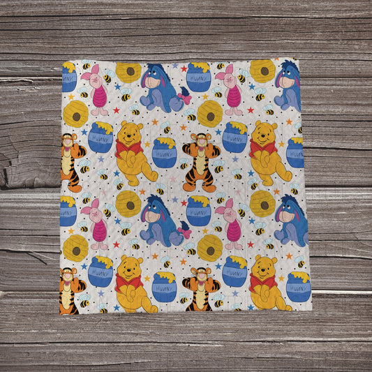 Hunny Days - White | Bullet Fabric Strip | Bow Making | Scrunchie | Headwraps