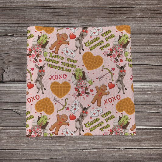 Love You More than Waffles | Bullet Fabric Strip | Bow Making | Scrunchie | Headwraps