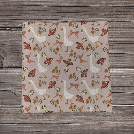 Mushrooms & Geese | Bullet Fabric Strip | Bow Making | Scrunchie | Headwraps