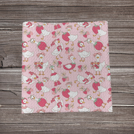 So Berry Sweet Geese | Bullet Fabric Strip | Bow Making | Scrunchie | Headwraps