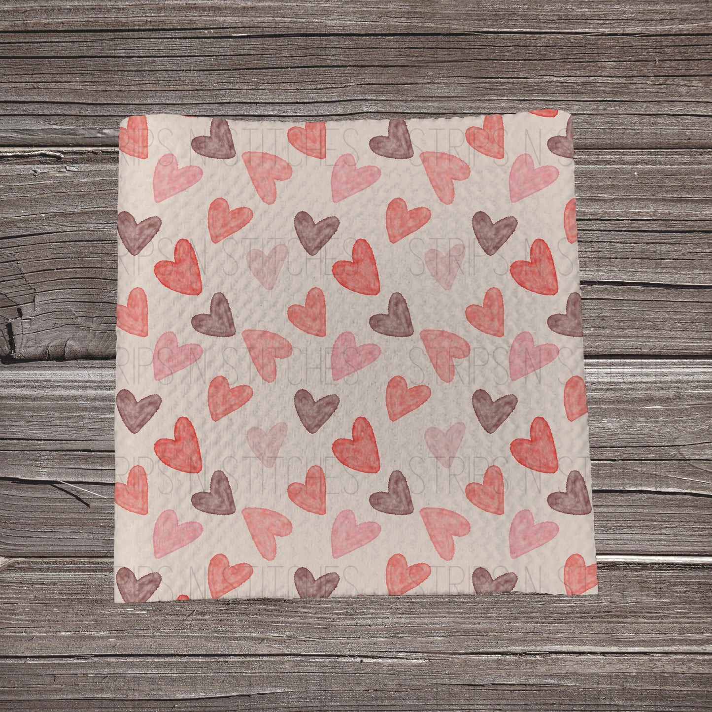 Just Hearts | Bullet Fabric Strip | Bow Making | Scrunchie | Headwraps