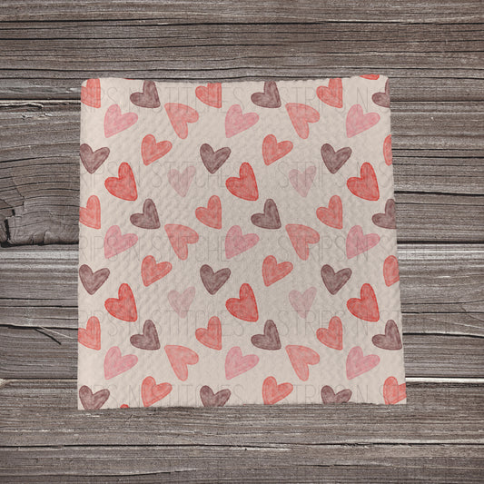 Just Hearts | Bullet Fabric Strip | Bow Making | Scrunchie | Headwraps