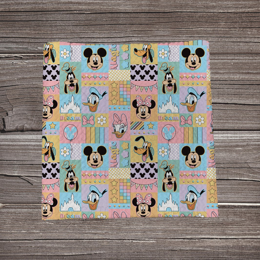 Pastel Magic Patchwork | Fabric Strip | Bow Making | Headwrap | Scrunchies