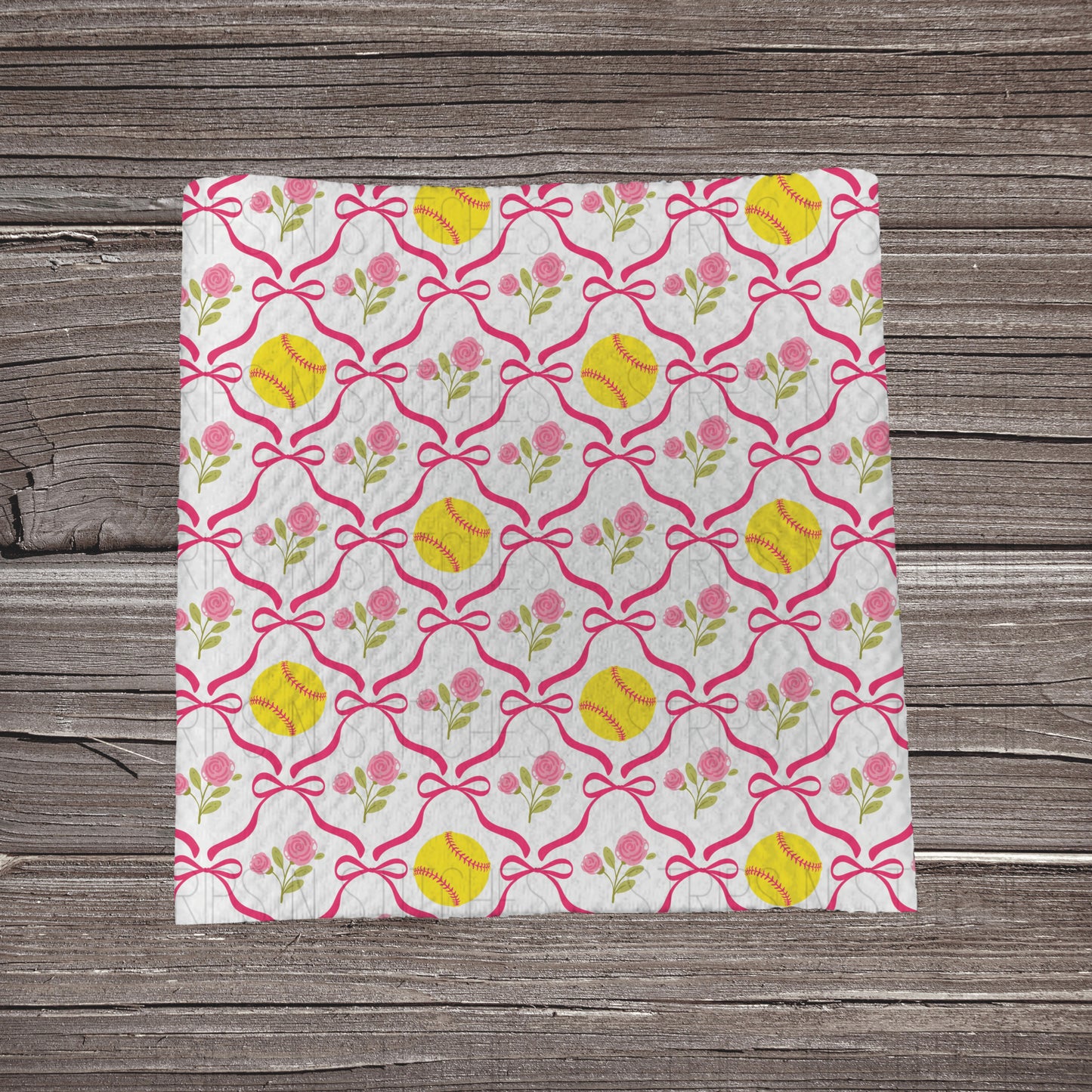 Softball & Bows | Fabric Strip | Bow Making | Headwrap | Scrunchies