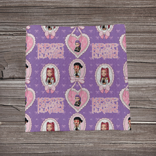 K-POP Demon Hunters- Purple | Fabric Strip | Bow Making | Headwrap | Scrunchies