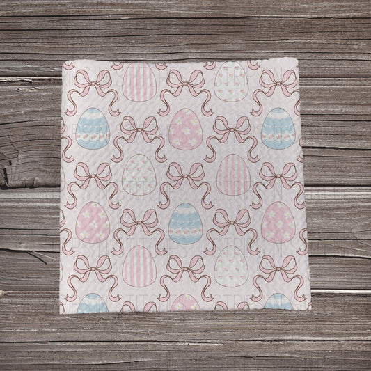 Bows & Eggs- Pink | Fabric Strip | Bow Making | Headwrap | Scrunchies