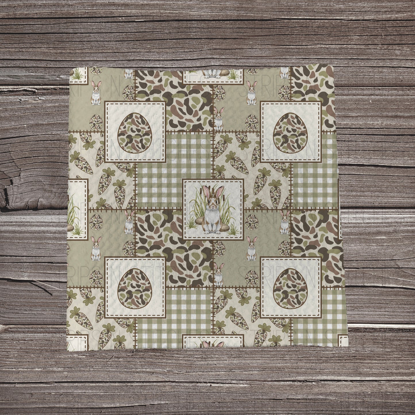 Camo Egg Patchwork | Fabric Strip | Bow Making | Headwrap | Scrunchies