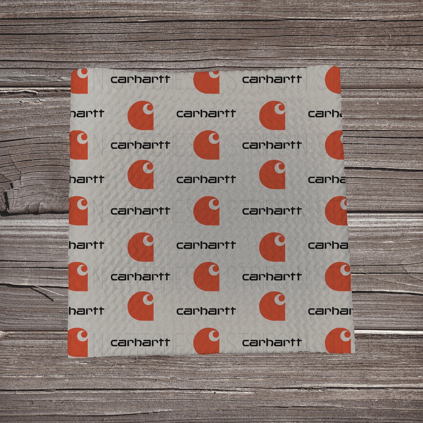 Scatter Orange Carhartt **EXCLUSIVE PRINT** |Fabric Strip | Bow Making | Scrunchie | Headwrap