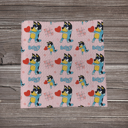 XOXO Bluey **EXCLUSIVE PRINT** |Fabric Strip | Bow Making | Scrunchie | Headwrap