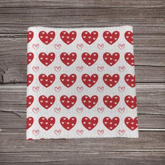 Hearts **EXCLUSIVE PRINT** |Fabric Strip | Bow Making | Scrunchie | Headwrap