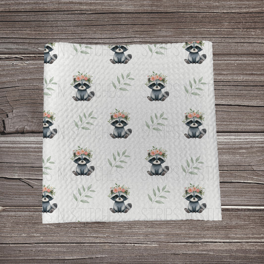 Baby Raccoon **EXCLUSIVE PRINT** | Fabric Strip | Bow Making | Scrunchie | Headwrap