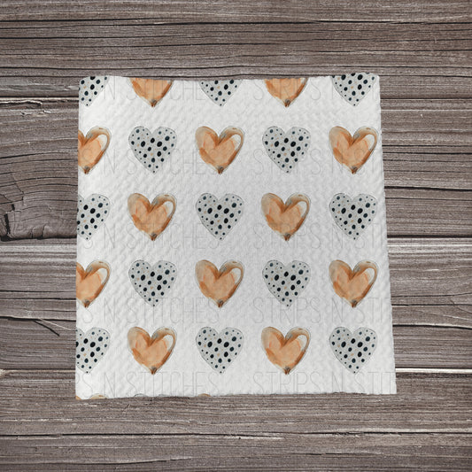 Rustic Hearts  **EXCLUSIVE PRINT** | Fabric Strip | Bow Making | Scrunchie | Headwrap