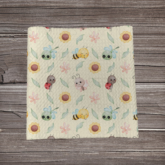 Insect Garden **EXCLUSIVE PRINT** | Fabric Strip | Bow Making | Scrunchie | Headwrap