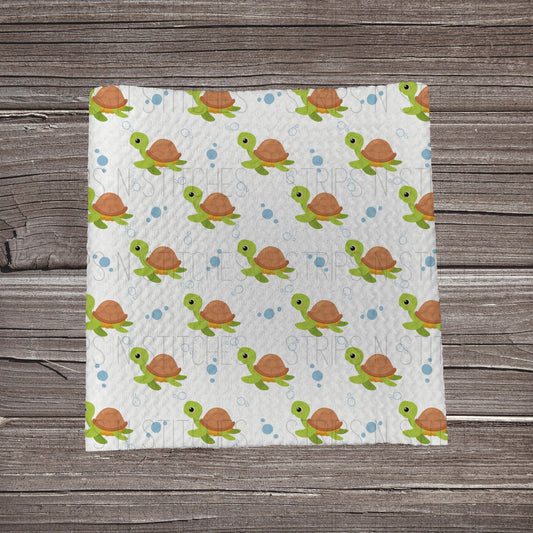 Turtles & Bubbles **EXCLUSIVE PRINT** | Fabric Strip | Bow Making | Scrunchie | Headwrap