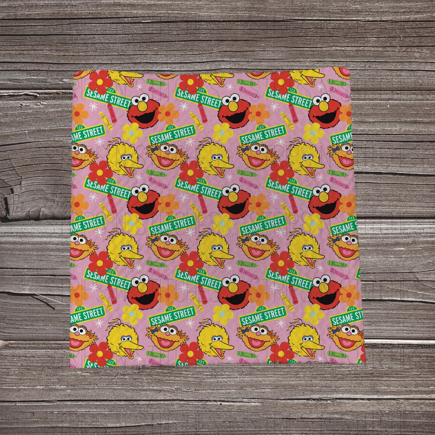 Sesame Street Pink | Bullet Fabric Strip | Bow Making | Scrunchie |