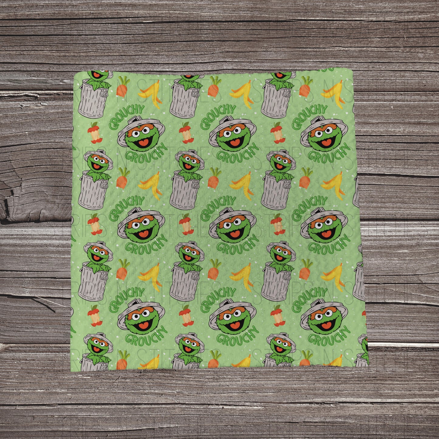Green Grouch | Bullet Fabric Strip | Bow Making | Scrunchie |
