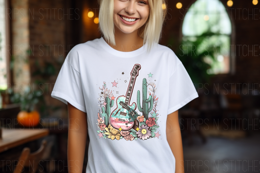 Guitars & Cactus | Sublimation Transfer | Create your own Shirt