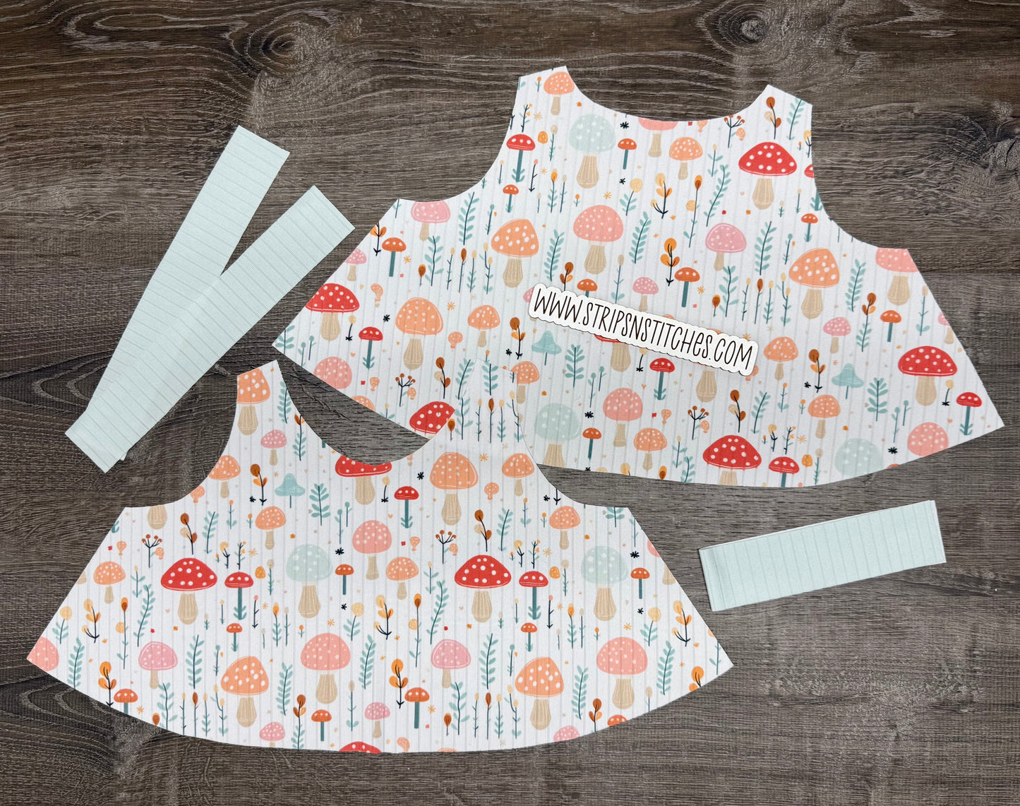 Ready to Sew Pre-Cut Flowy CROP Tank