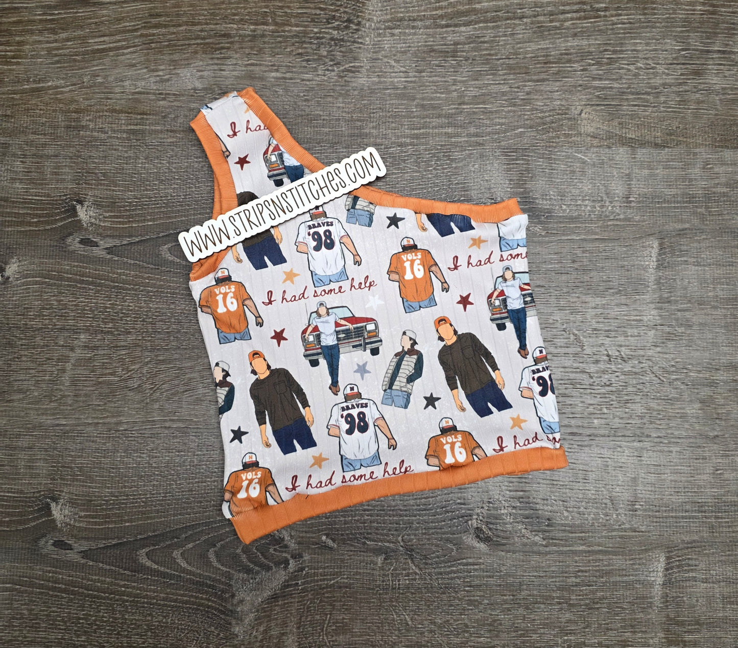 Ready to Sew Pre-Cut One Shoulder Tank Up to Size 8