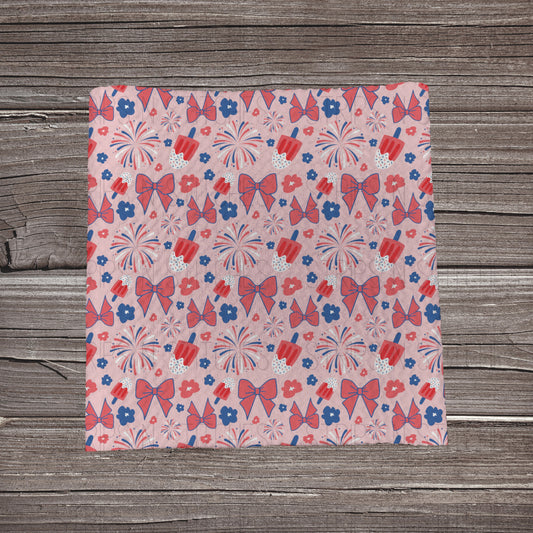 Independence Day Bows | Fabric Strip- Bow Making- Headwrap- Scrunchies