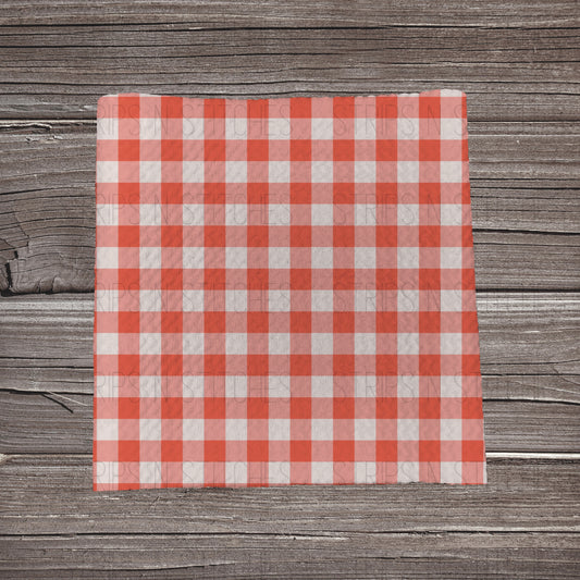Red Gingham Plaid | Fabric Strip- Bow Making- Headwrap- Scrunchies