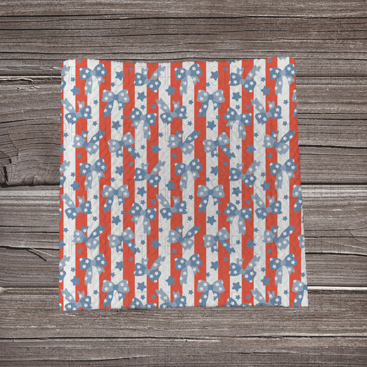Red, White & Bows | Fabric Strip- Bow Making- Headwrap- Scrunchies