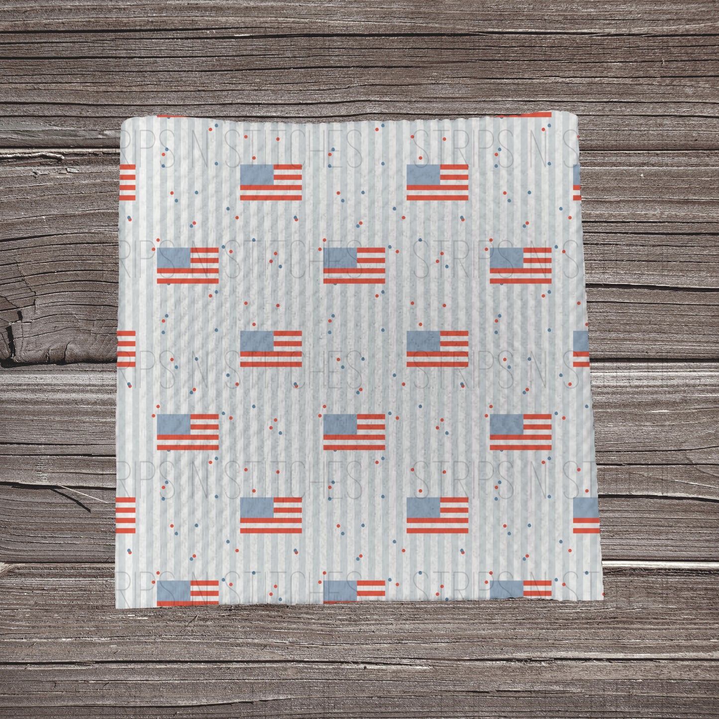 Flags & Stripes | Fabric Strip- Bow Making- Headwrap- Scrunchies
