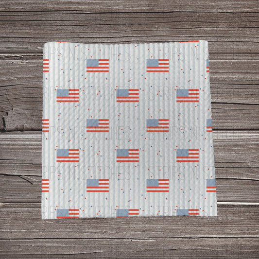 Flags & Stripes | Fabric Strip- Bow Making- Headwrap- Scrunchies