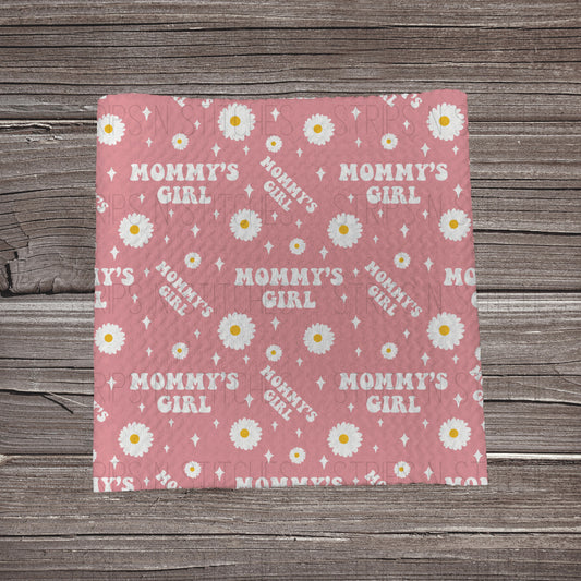 Mommy’s Girl & Flowers- Pink- *EXCLUSIVE* | Fabric Strip- Bow Making- Headwrap- Scrunchies