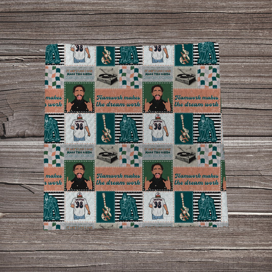 Wallen- Posty Patchwork | Fabric Strip | Bow Making | Scrunchie | Headwraps