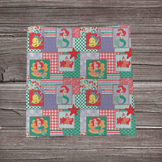 Under the Sea Patchwork | Fabric Strip- Bow Making- Headwrap