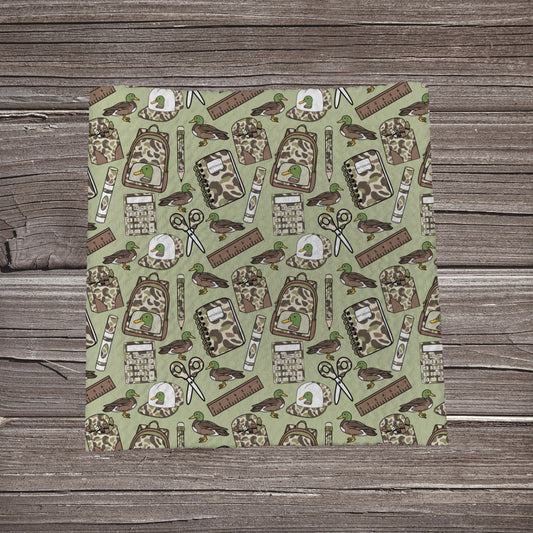 Camo School Supplies | Fabric Strip | Bow Making- Headwrap- Scrunchies