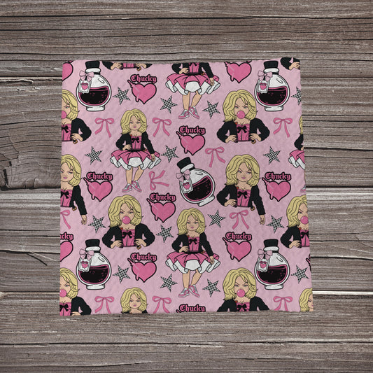 Horror Bride Pink | Fabric Strip | Bow Making- Headwrap- Scrunchies
