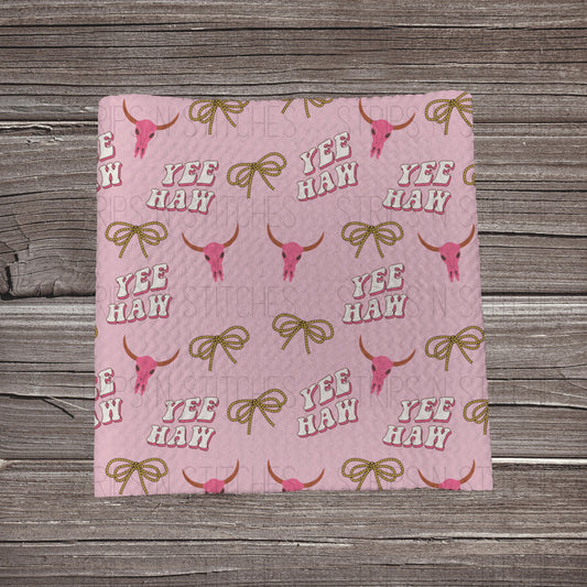 Pink Yeehaw Scatter | Fabric Strips | Bow Making | Scrunchies | Headwraps