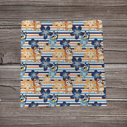 Bluey Summer Flowers | Fabric Strips | Bow Making | Headwrap