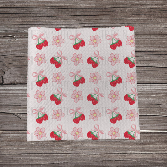 Summer Cherries & Flowers | Fabric Strips | Bow Making | Scrunchies | Headwraps